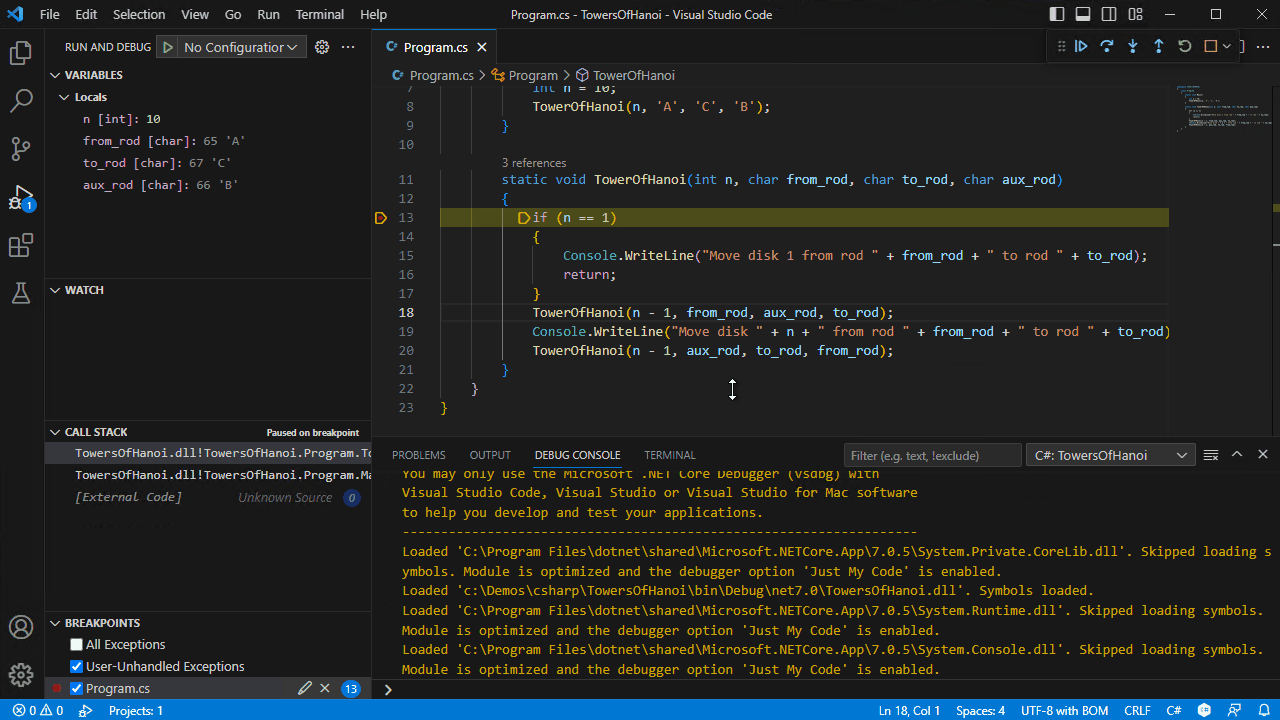 Conditional Breakpoints