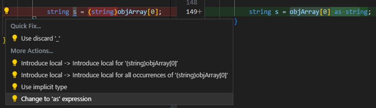 Change to  expression example