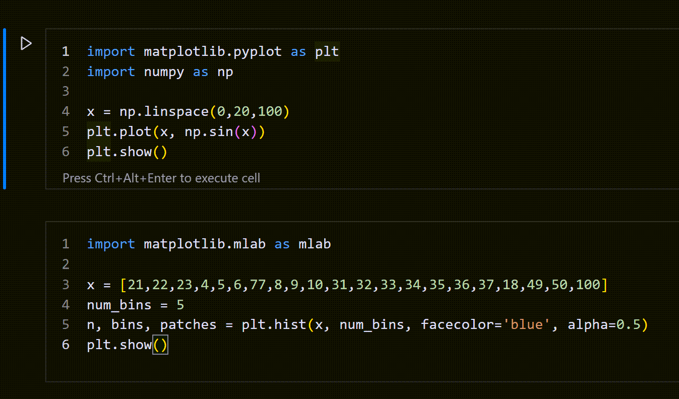 Line numbers enabled for notebook